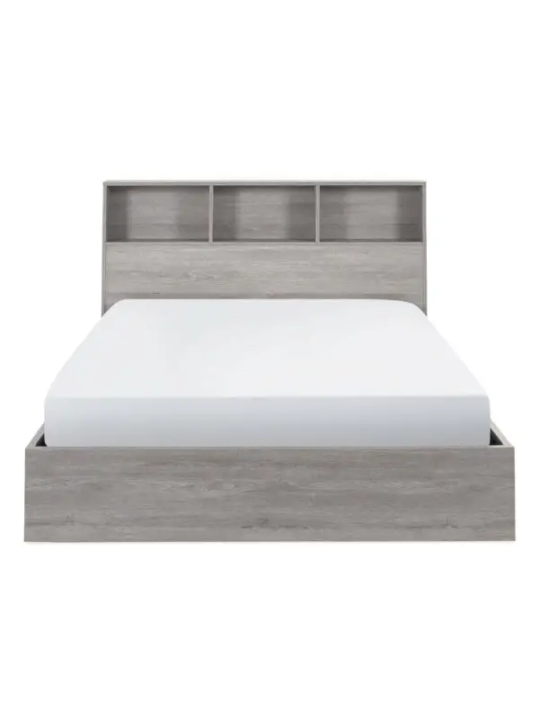 Bali Ottoman Storage 90cm Single Bed - Grey Oak - Image 5