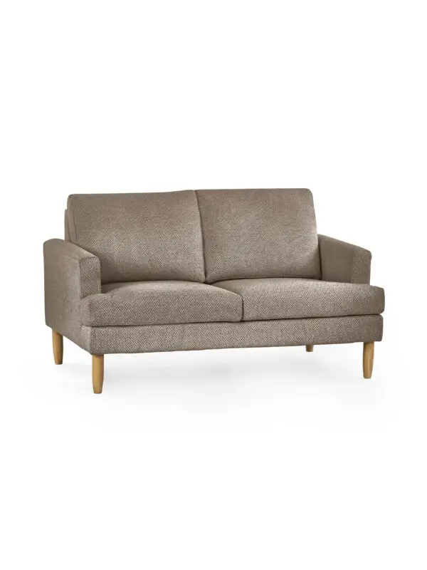 Daisy Coyote Grey Chenille Upholstered Compact 2 Seater Sofa - Image 2