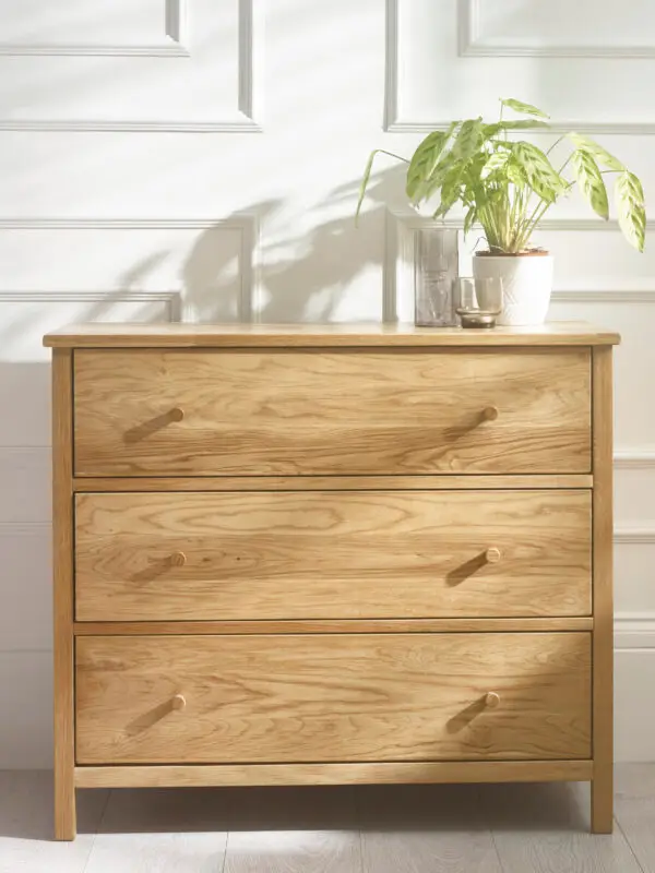 Coxmoor 3 Drawer Chest - Oak - Image 2