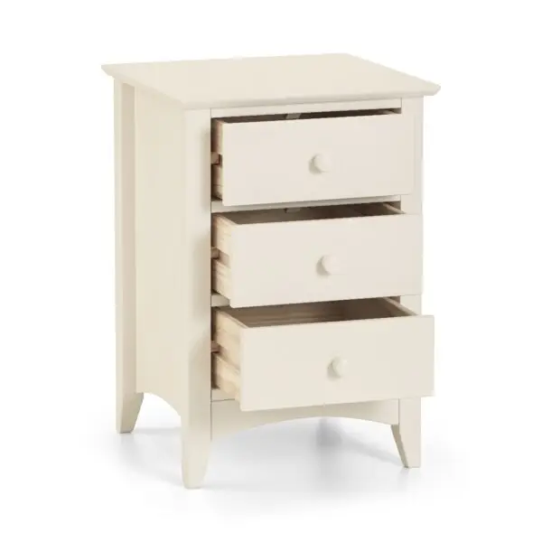 Cameo 3 Drawer Bedside - Image 2