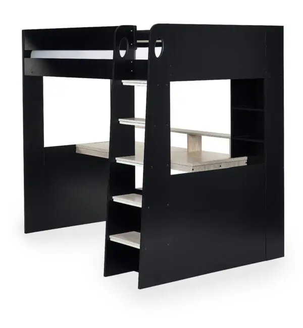 Blaze Gaming Highsleeper - Black And Pale Wood - Image 4