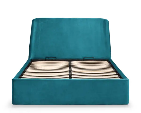 Frida Ottoman Storage 135cm Double Bed - Teal - Image 5