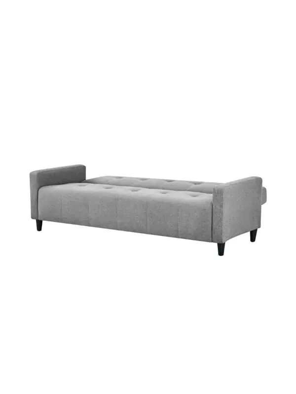 Alfie 3 Seater Grey Linen Storage Sofabed - Image 7