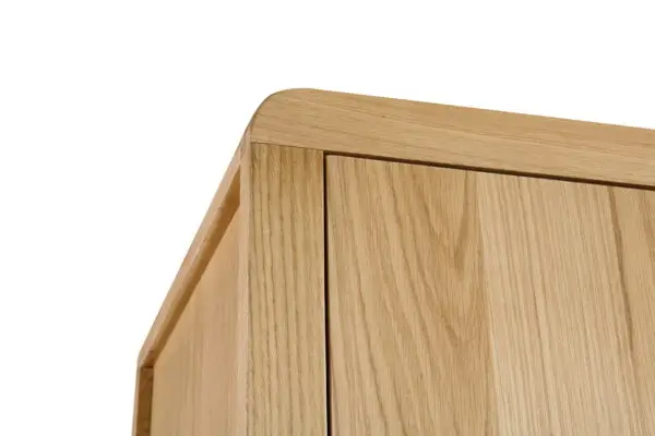 Curve 2 Door 1 Drawer Wardrobe - Image 5