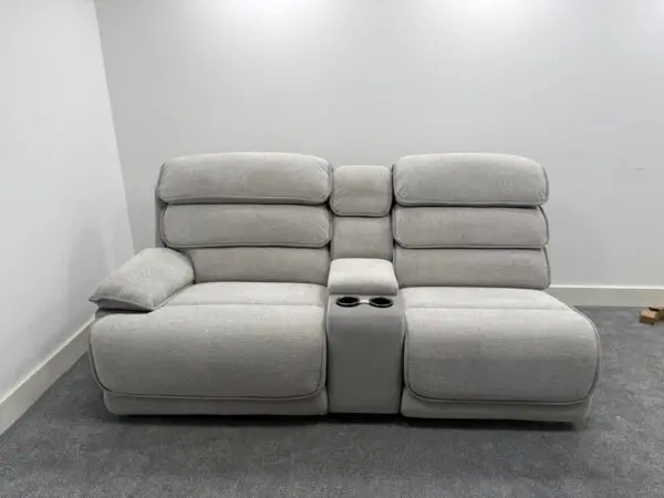 DFS Lakelyn Express Fog fabric Modular Corner Sofa Duel Recliner RRP £3199 - Image 6