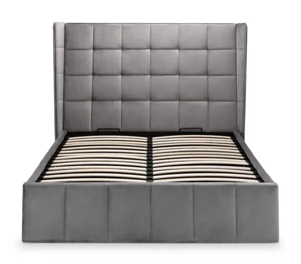 Gatsby Ottoman Storage 135cm Double Bed - Light Grey - Image 7