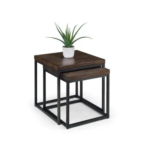 Brooklyn Nesting Lamp Tables - Dark Oak - Image 2