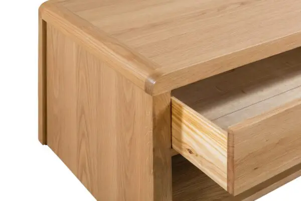 Curve Oak Coffee Table - Image 5