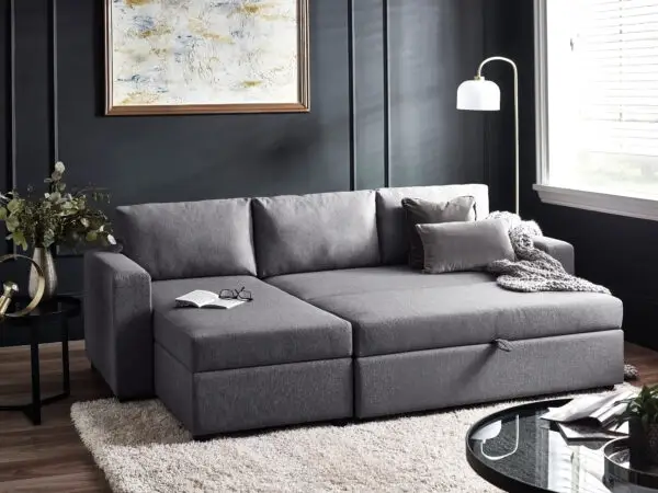 Angel Sofabed With Storage - Light Grey - Image 12