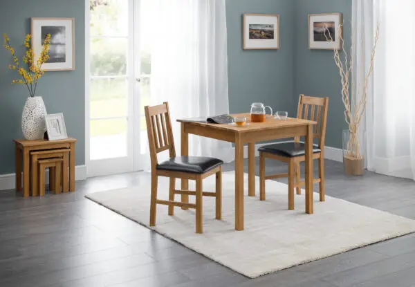 Coxmoor 75cm Square Dining Table - Oak - Image 6