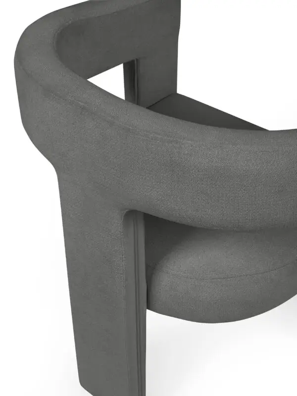 Elara Grey Chenille Upholstered  Chair - Image 8