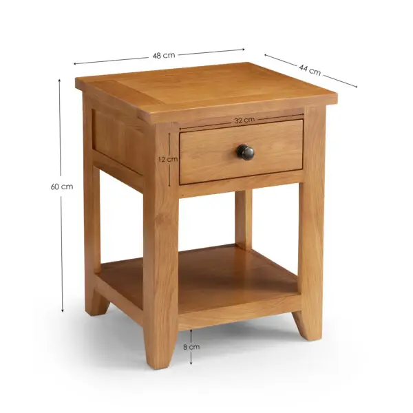 Astoria 1 Drawer Lamp Table - Image 9