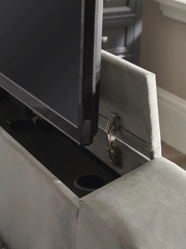 Clara Ottoman TV Bed 135cm - Light Grey - Image 19