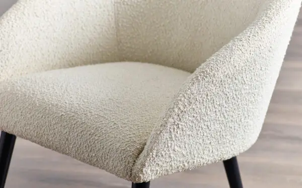 Amari Boucle Accent Chair - Ivory - Image 5