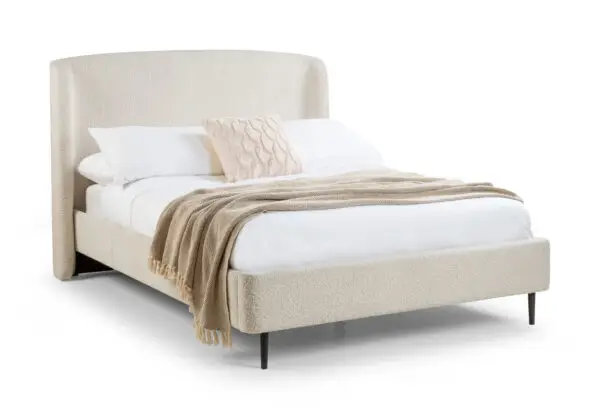 Eden 150cm King Bed - Ivory - Image 2