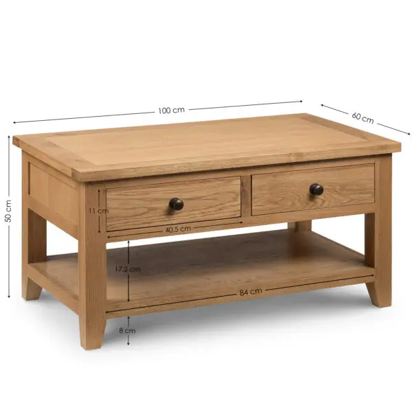 Astoria Coffee Table With 2 Drawers - Image 3
