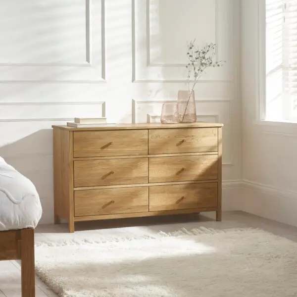 Coxmoor 6 Drawer Chest - Oak - Image 2