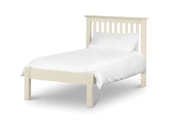 Barcelona White Low Footend 90cm Single Bed - Image 2