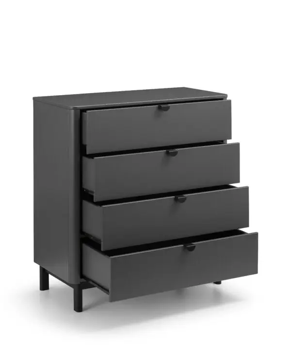 Chloe Storm Grey 4 Drawer Chest - Image 3