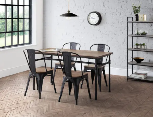 Set Of 4 Grafton Metal Chairs - Image 7