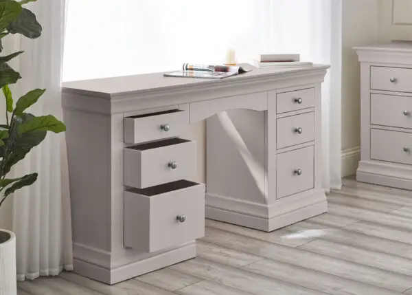 Clermont Dressing Table - Light Grey - Image 14