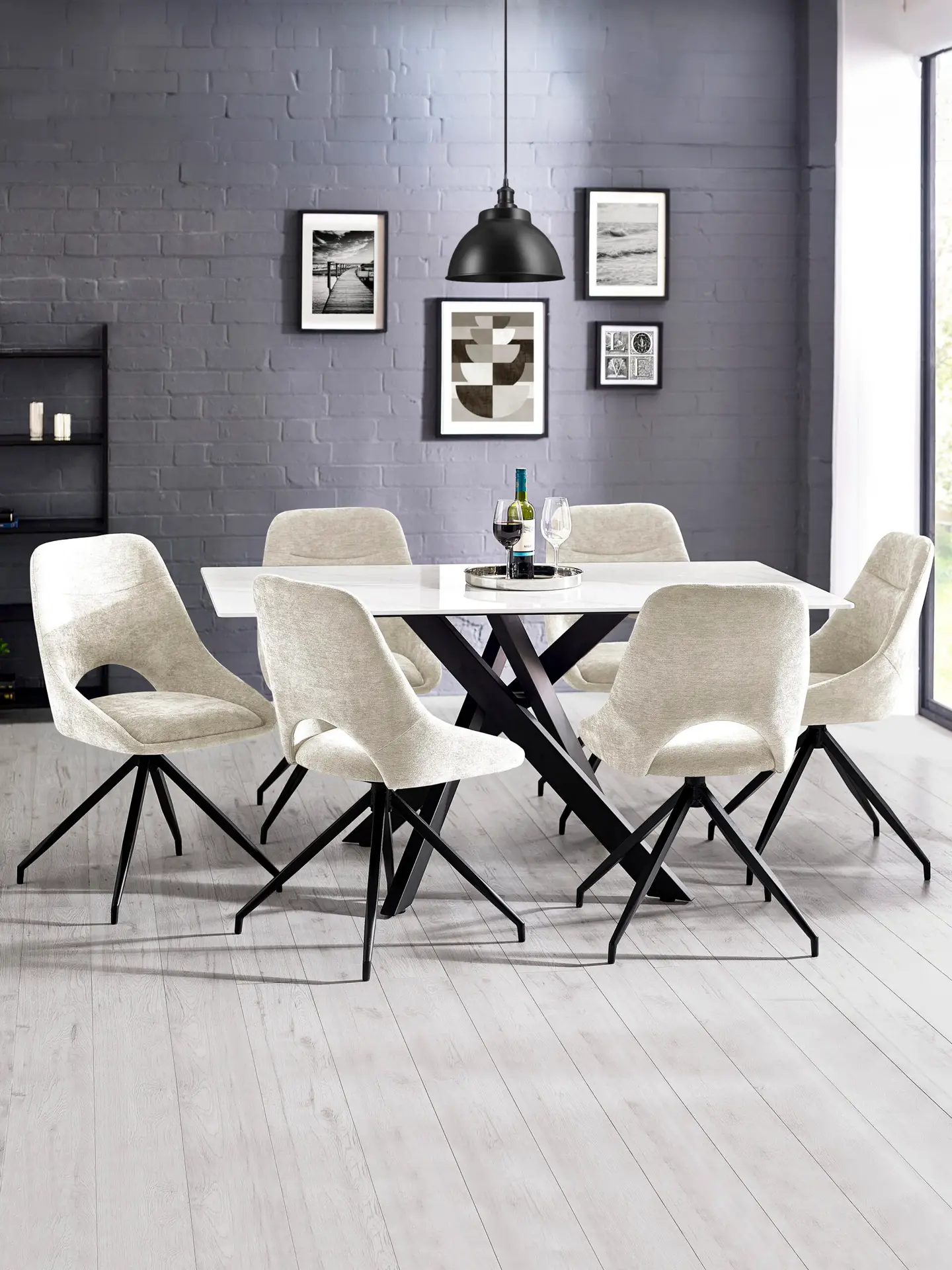 Bradley White Marble Dining Table - Image 10