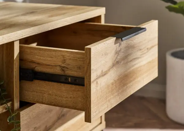 Bali Tv Unit - Light Oak - Image 7