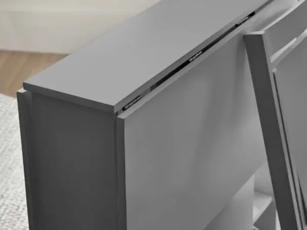 Gatan Small Gateleg Table With 2 Chairs - Grey - Image 15