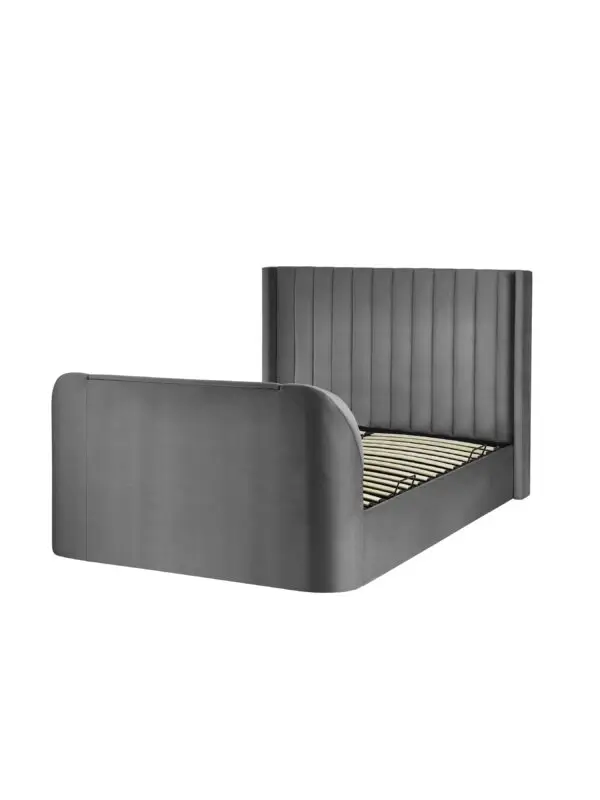Clara Ottoman TV Bed 135cm - Dark Grey - Image 11