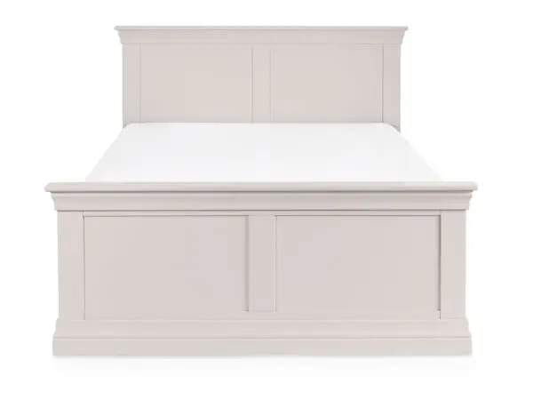 Clermont 135Cm Double Bed - Light Grey - Image 3