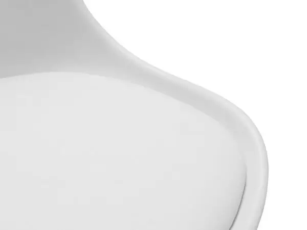 Erika Office Chair - White/Chrome - Image 3