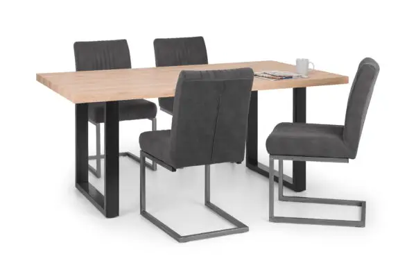 Set Of 2 Brooklyn Dining Chairs - Charcoal Grey - Image 4