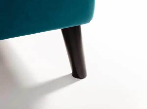 Frida Curved Velvet 135cm Double Bed - Teal - Image 7