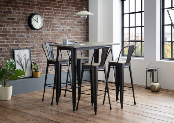 Set Of 2 Grafton Metal Bar Stools - Image 6