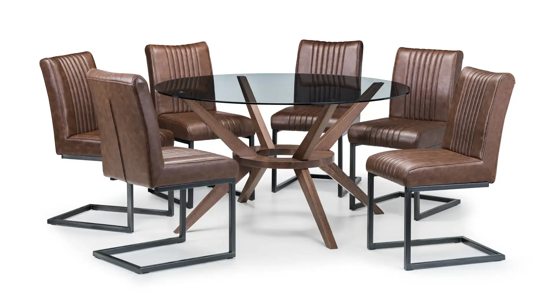 Chelsea 140cm Round Glass Table - Image 4