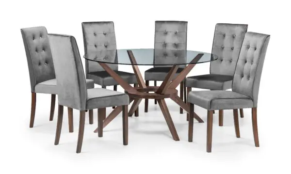 Chelsea 140cm Round Table and 6 Madrid Chairs - Image 2