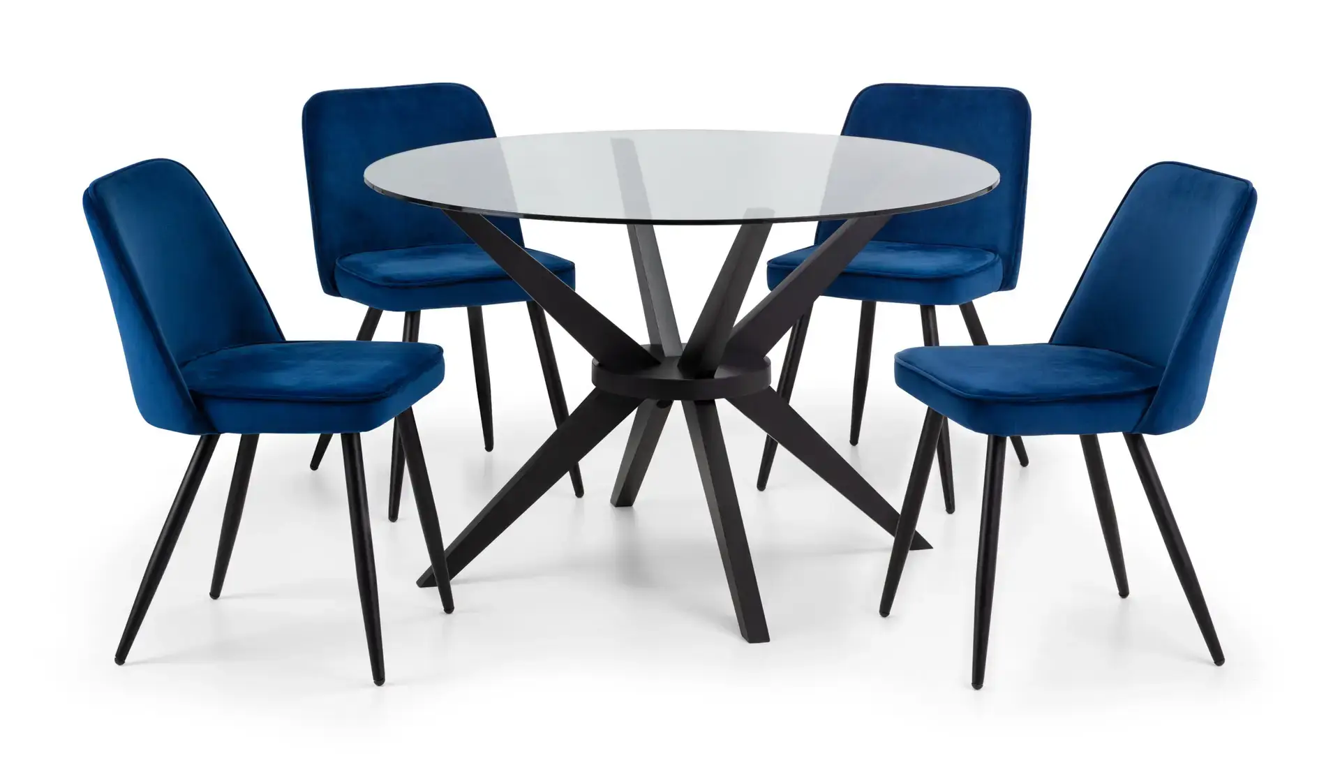 Set Of 2 Burgess Dining Chairs - Blue - Image 4