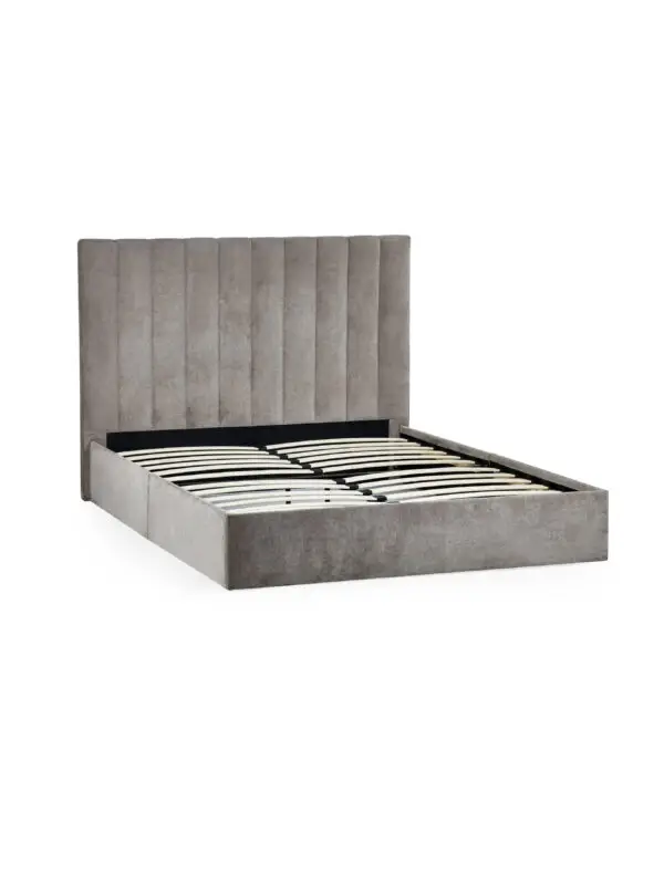 Eloise 150cm King Size Bed - Grey - Image 4
