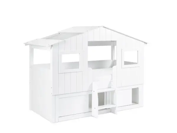 Acorn Treehouse Midsleeper & Storage Unit - White - Image 7