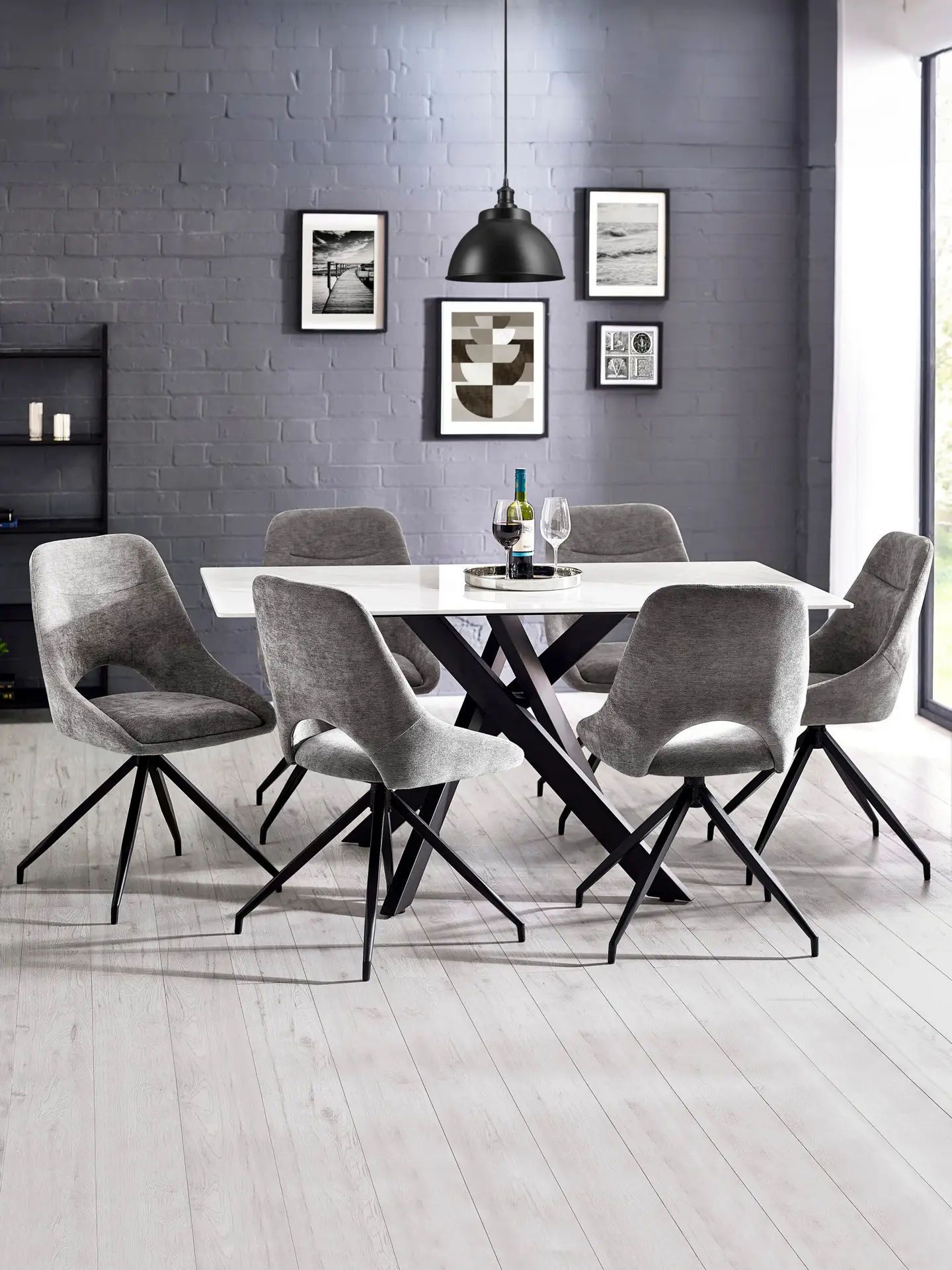 Bradley White Marble Dining Table - Image 11