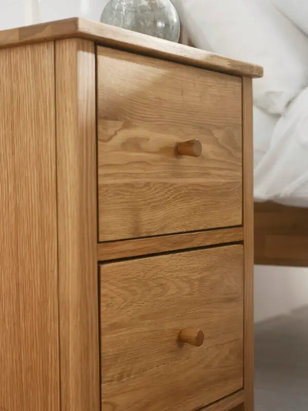 Coxmoor 2 Drawer Bedside - Oak - Image 7