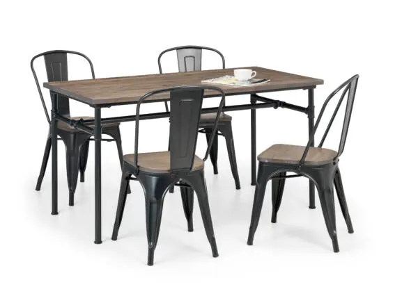 Set Of 4 Grafton Metal Chairs - Image 5