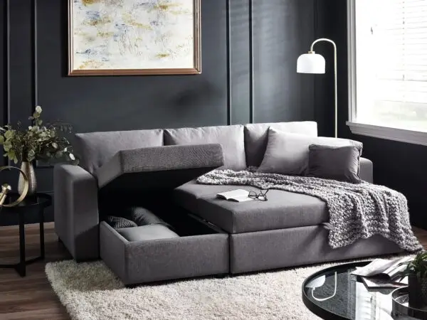 Angel Sofabed With Storage - Light Grey - Image 14
