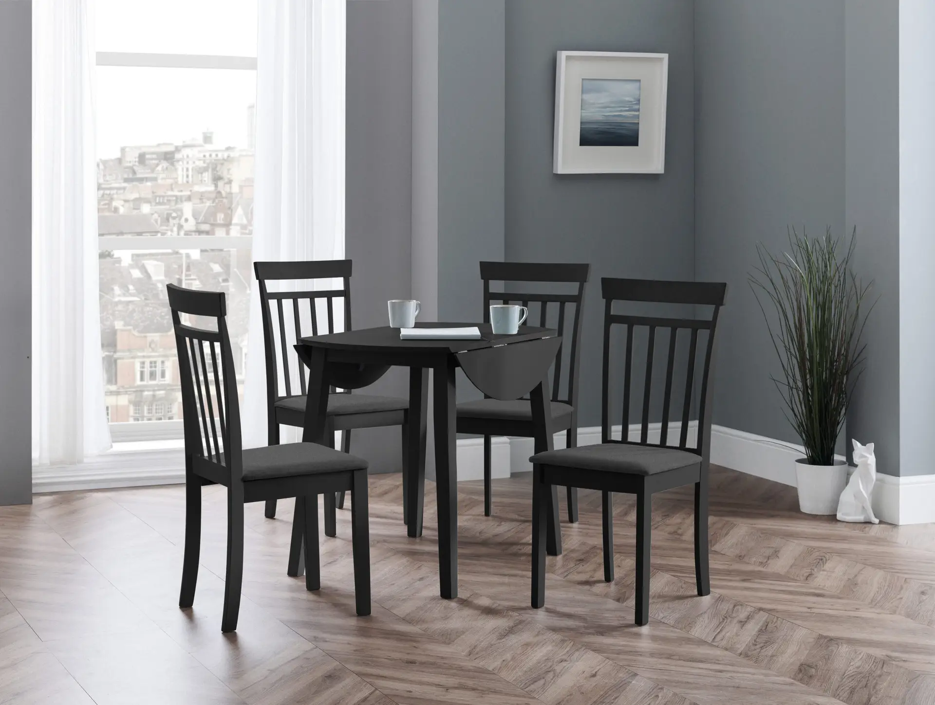 Coast Black Dropleaf Table - Image 7