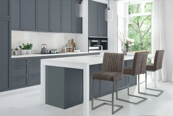 Set Of 2 Brooklyn Barstools - Charcoal Grey - Image 6