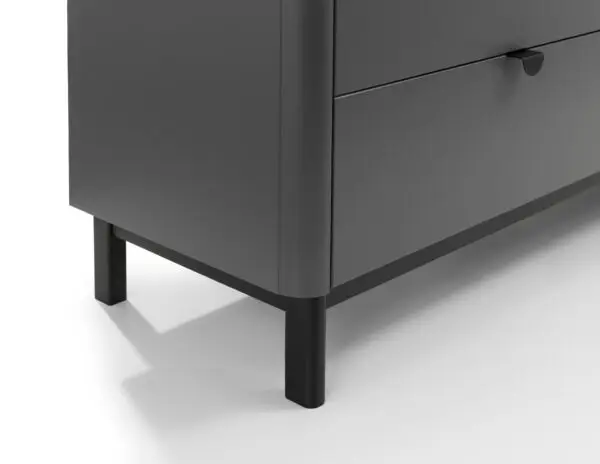 Chloe Storm Grey 6 Drawer Wide Chest - Image 7