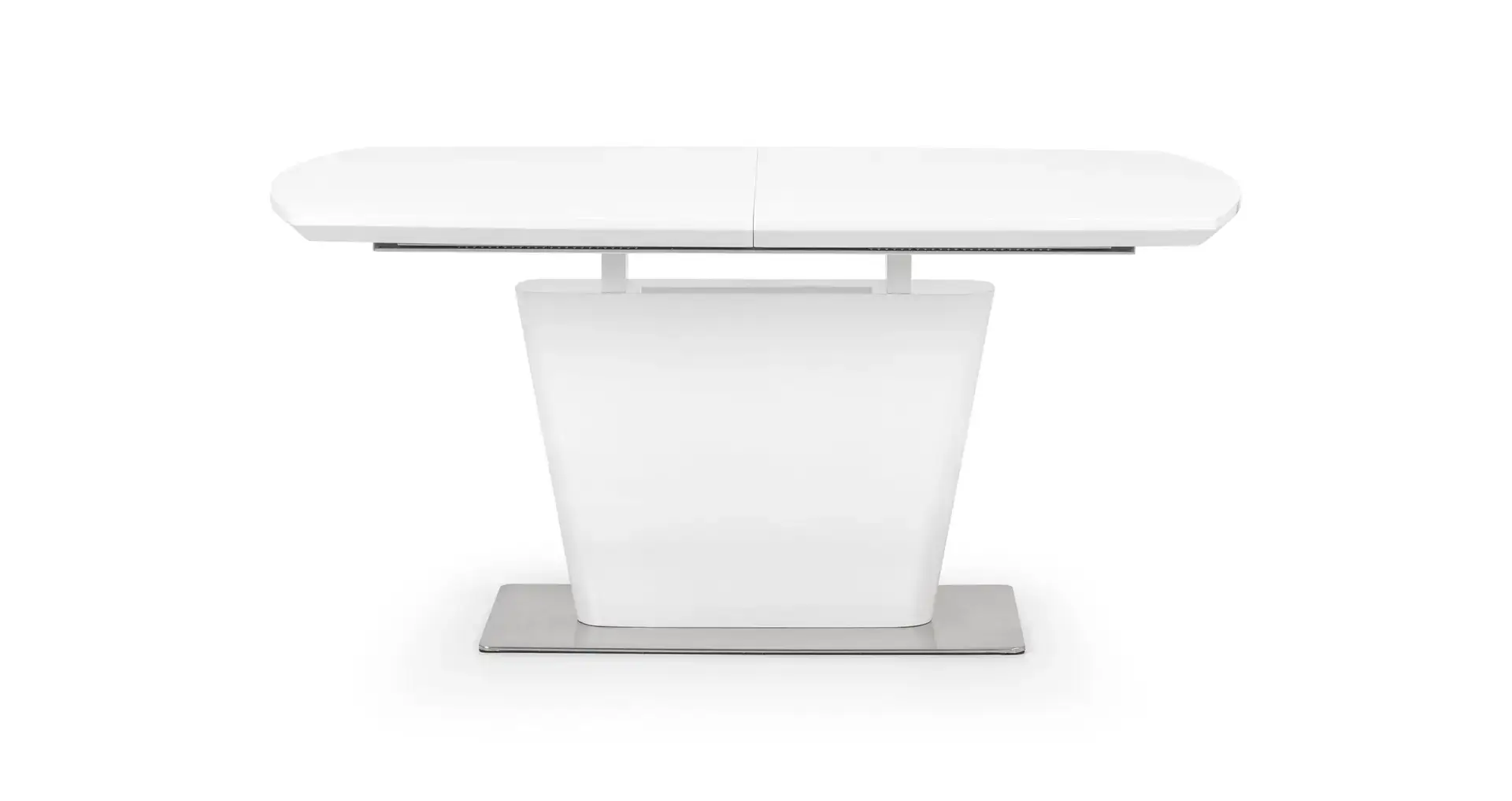 Como High Gloss Extending Table - White - Image 3
