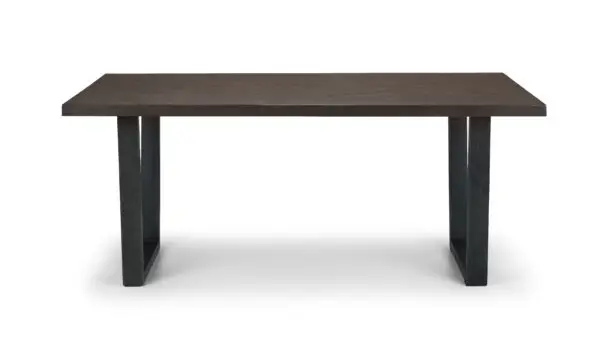 Brooklyn Dark Oak Rectangular Table and 6 Charcoal Brooklyn Chairs