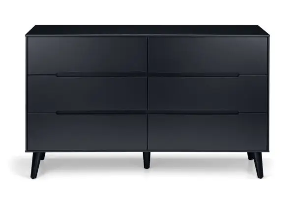 Alicia 6 Drawer Wide Chest - Anthracite - Image 4