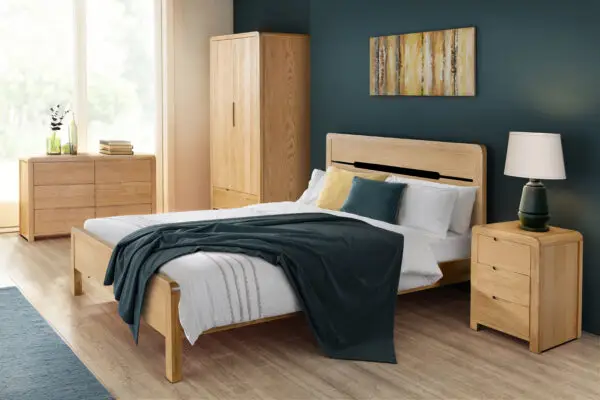 Curve 2 Door 1 Drawer Wardrobe - Image 7